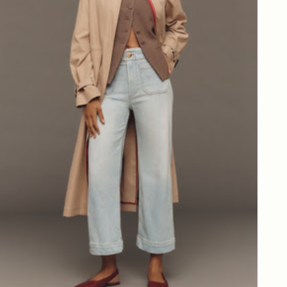 NWOT Anthropologie Maeve Colette Cropped Jeans